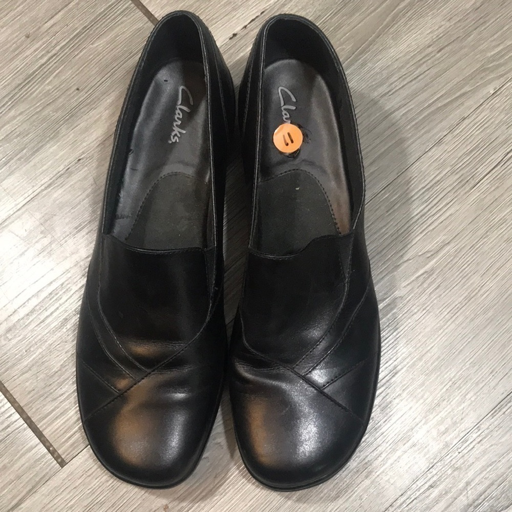 Clarks Black Leather “Blackberry‎ Style” Loafers size 11